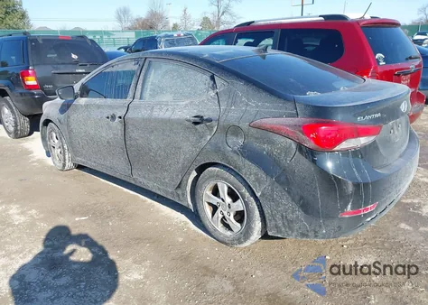 2015 Hyundai Elantra Se from USA, damaged, VIN KMHDH4AE0FU328821